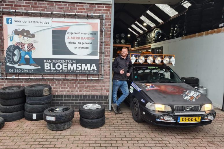 Bandencentrum Bloemsma sponsort rit naar de Noordkaap